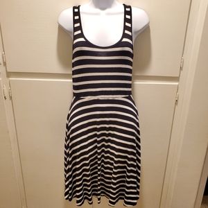 Black and White Striped Dress